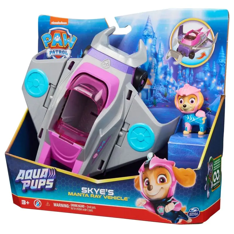 Paw Patrol Sky Vehicles Aqua Pups pack 3 figúrky termékfotó