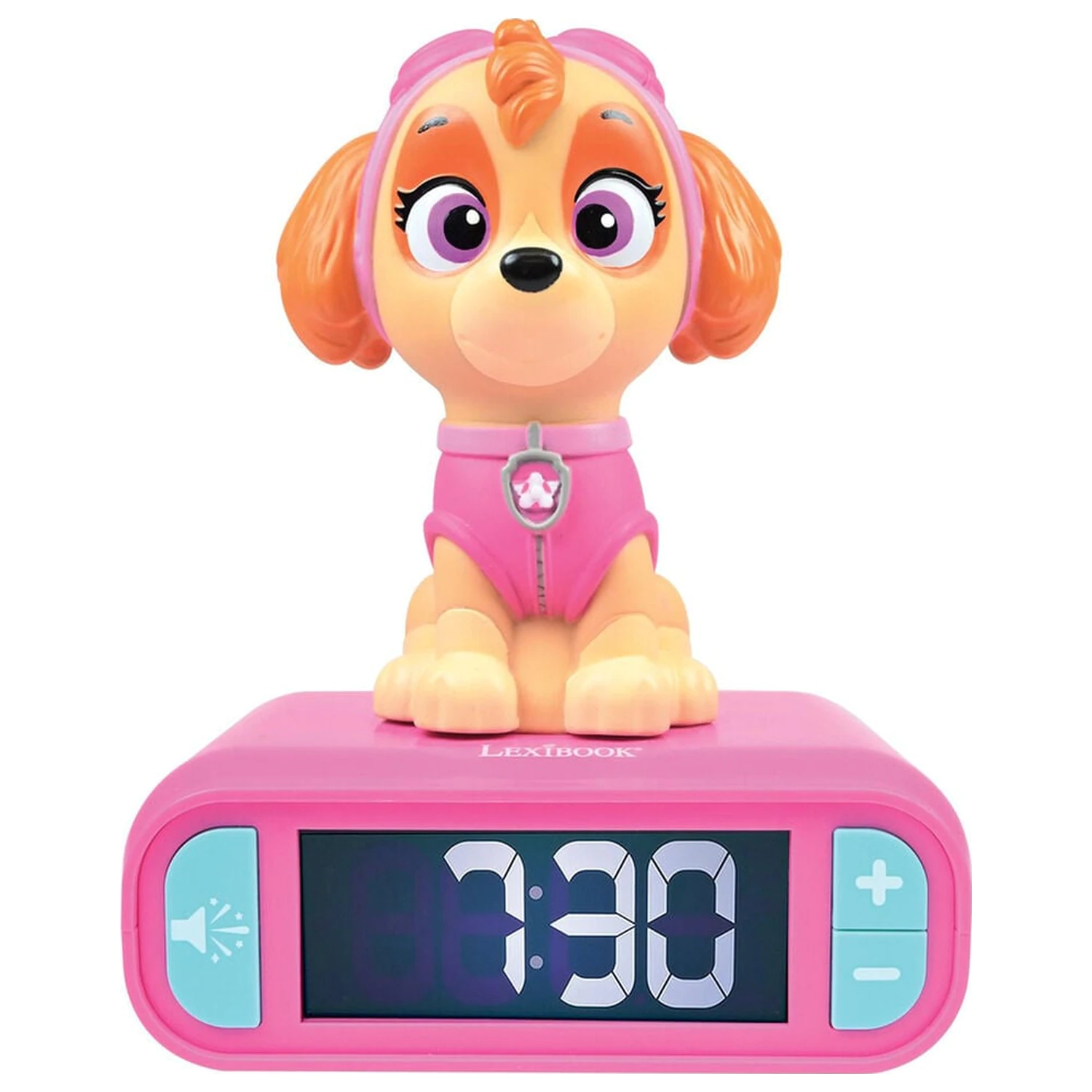Paw Patrol Skye 3D nočné svetlo digitálny budík produktová fotografia