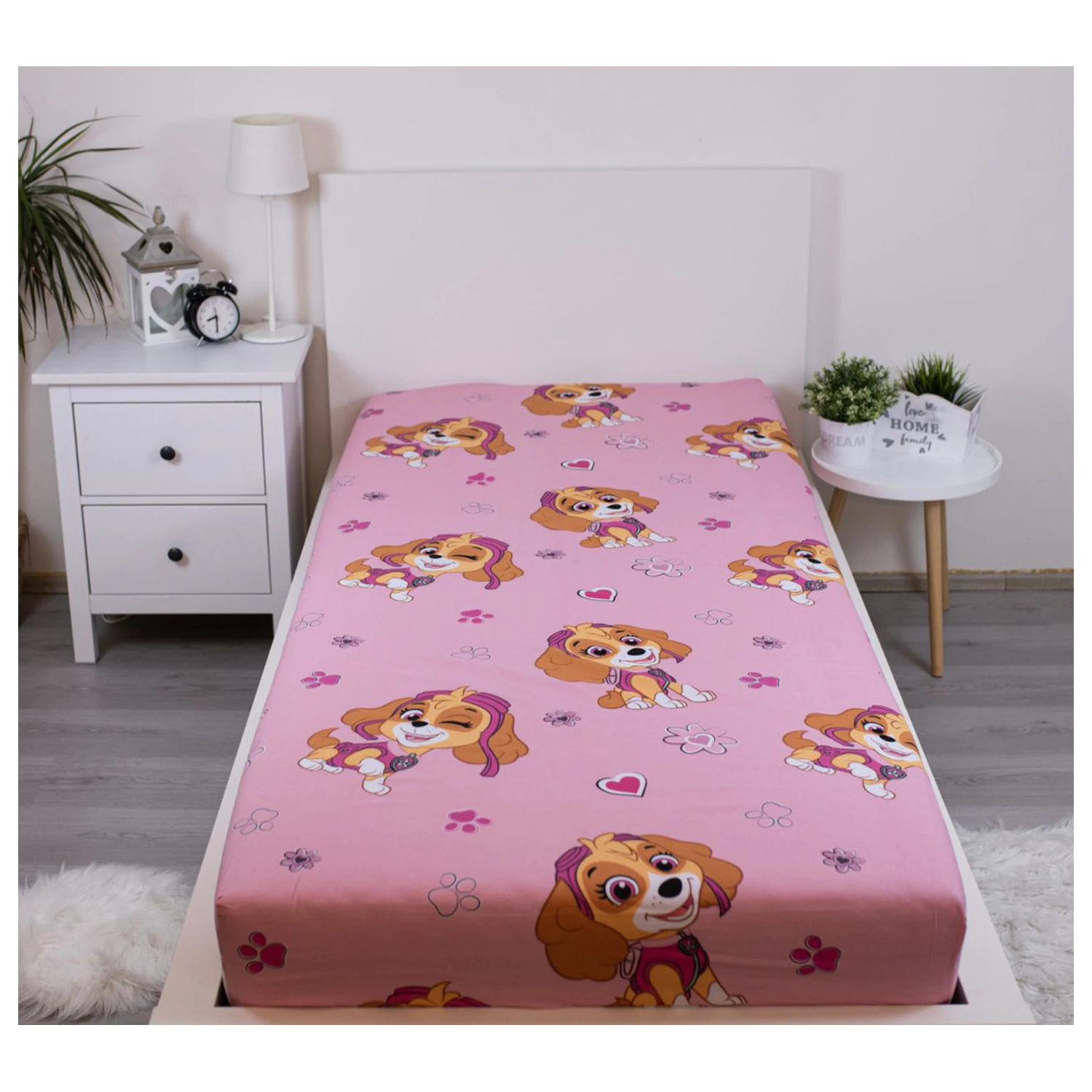 Paw Patrol Skye plachta s gumou 90x200 cm produktová fotografia