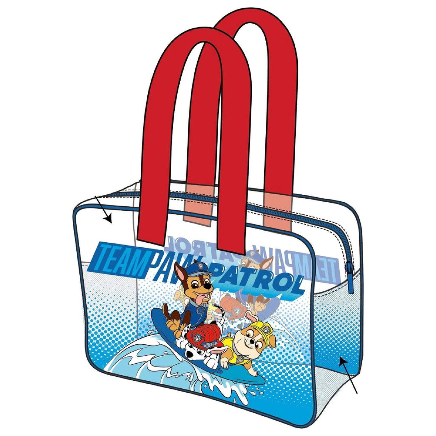Paw Patrol plážová taška produktová fotografia