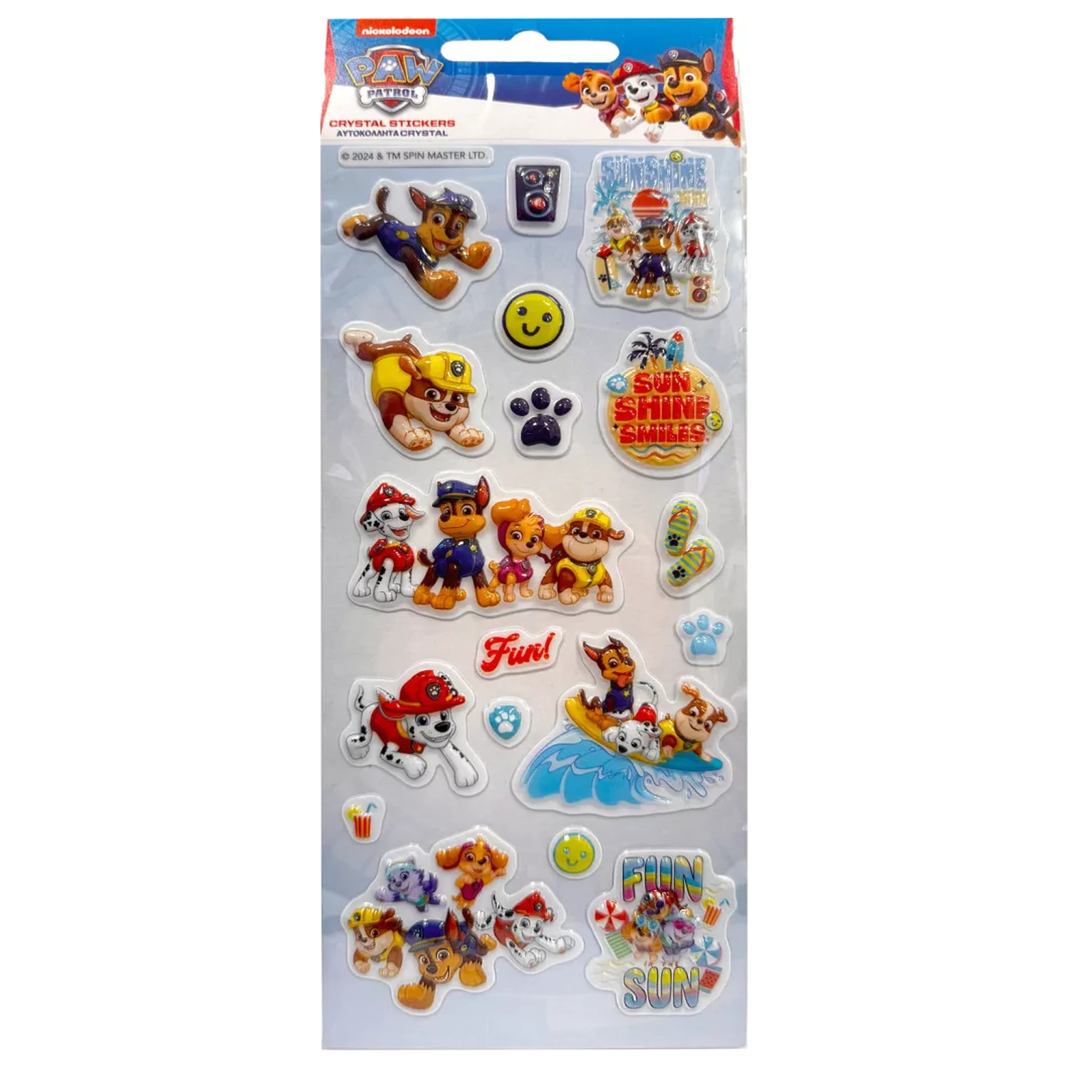 PAW Patrol Letné bublinkové nálepky produktová fotografia