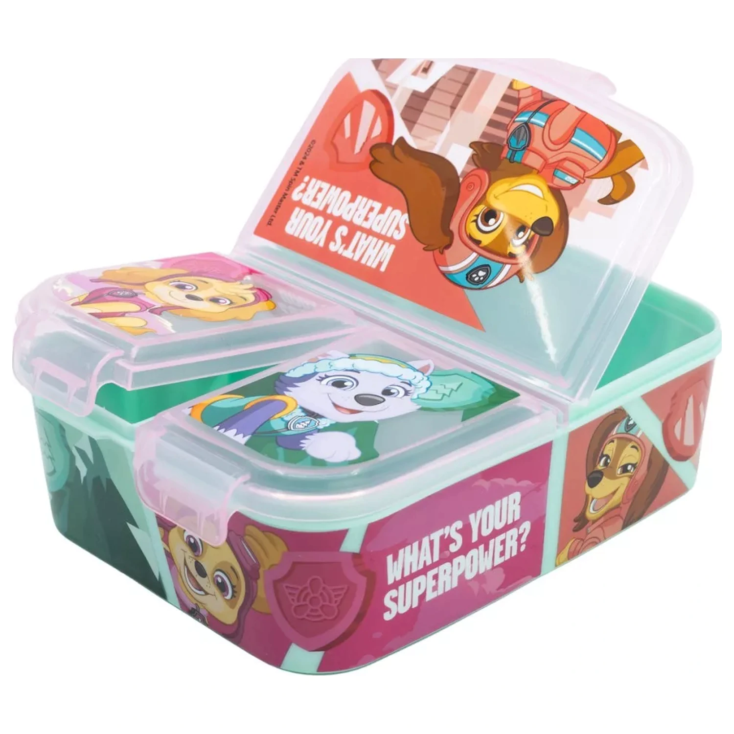 Paw Patrol Superpowers Multi-Compartment obedár, Sandwich Box XL produktová fotografia