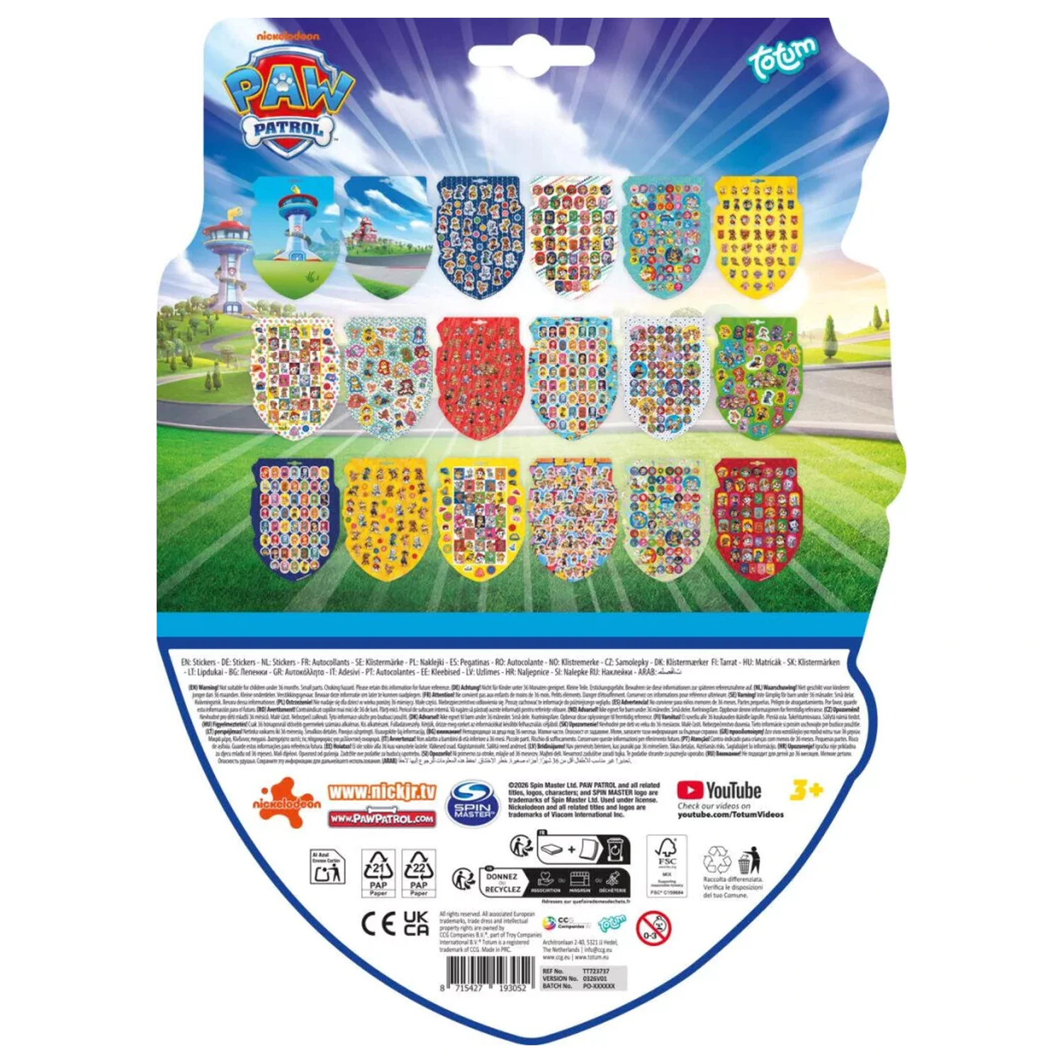 Paw Patrol Team A4 album s nálepkami produktová fotografia