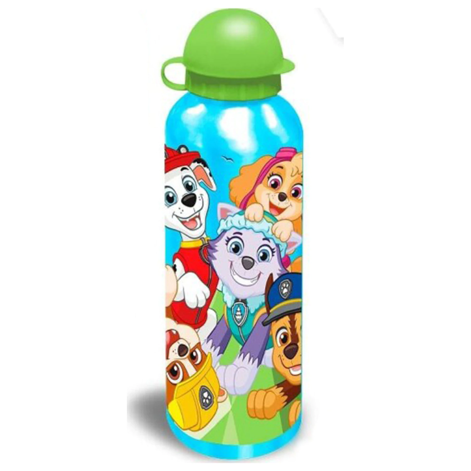 Fľaša na pitie Paw Patrol Team hliníková s náustkom 500 ml produktová fotografia