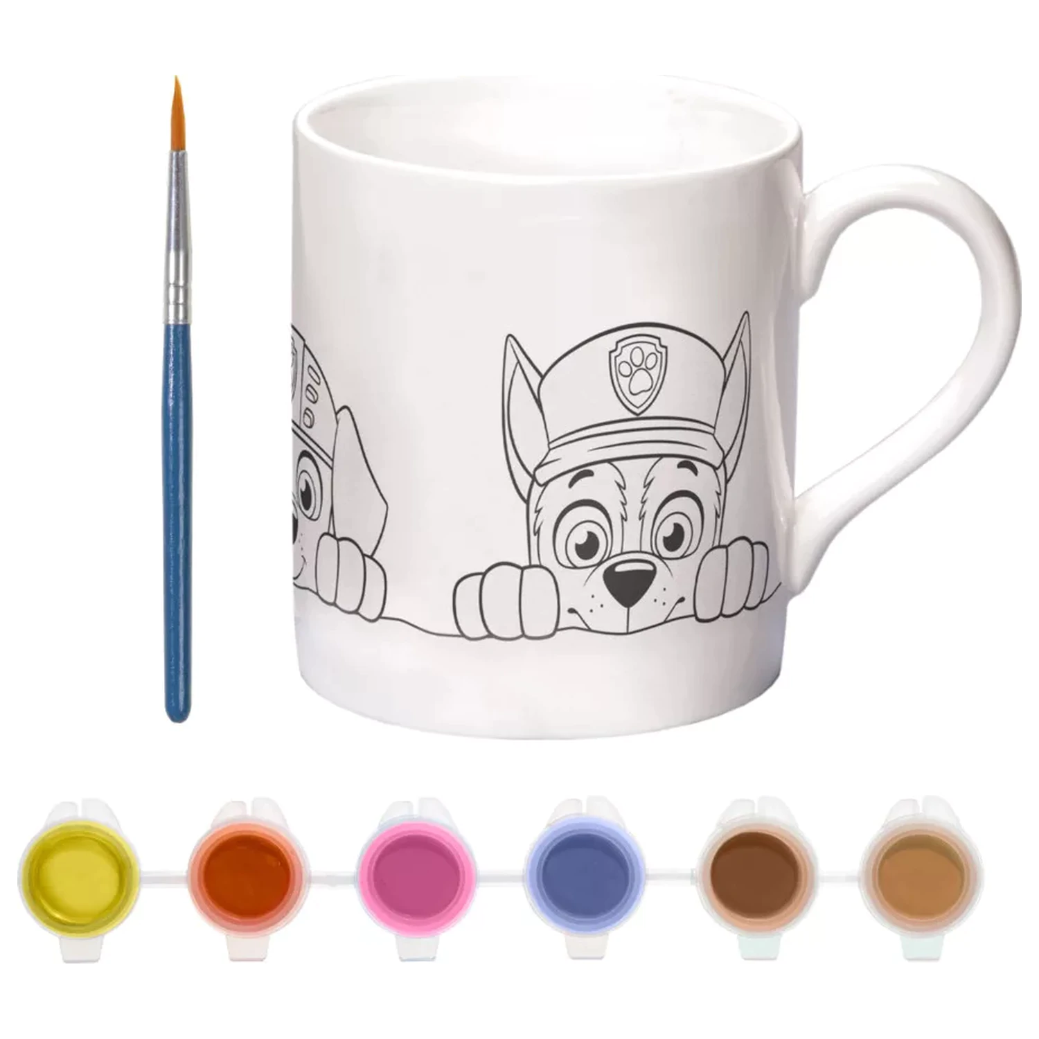 Paw Patrol Team Maľovateľný porcelánový hrnček 235 ml produktová fotografia