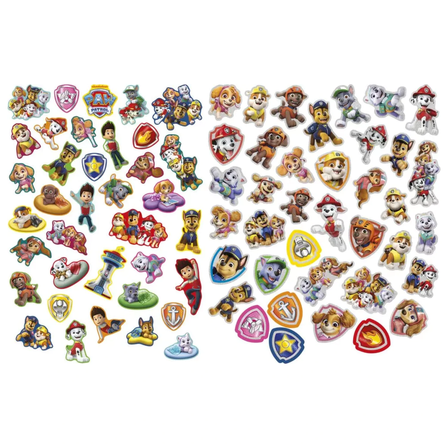 Paw Patrol Team Shape súprava nálepiek, 75 kusov produktová fotografia