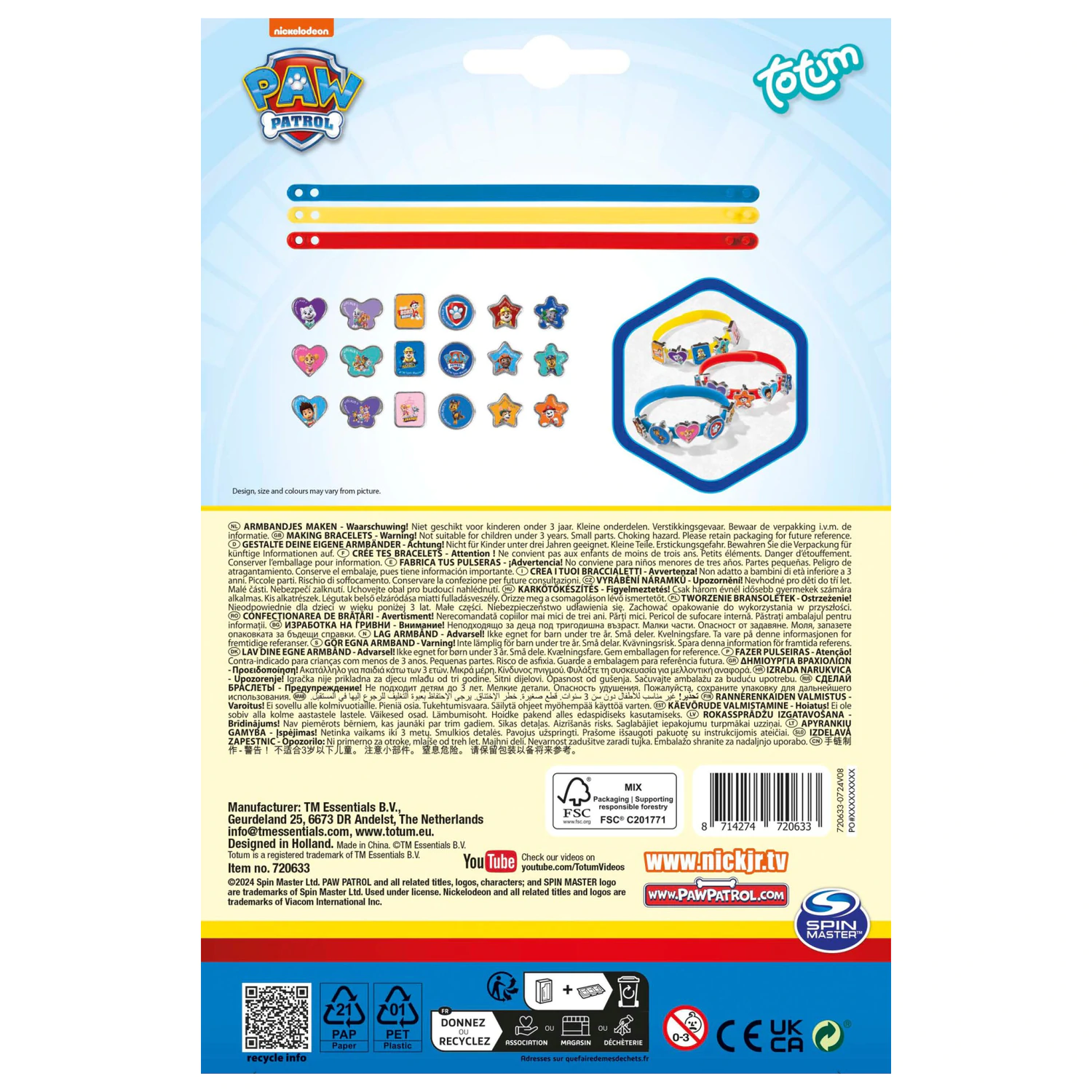 PAW Patrol Team súprava na výrobu náramkov produktová fotografia