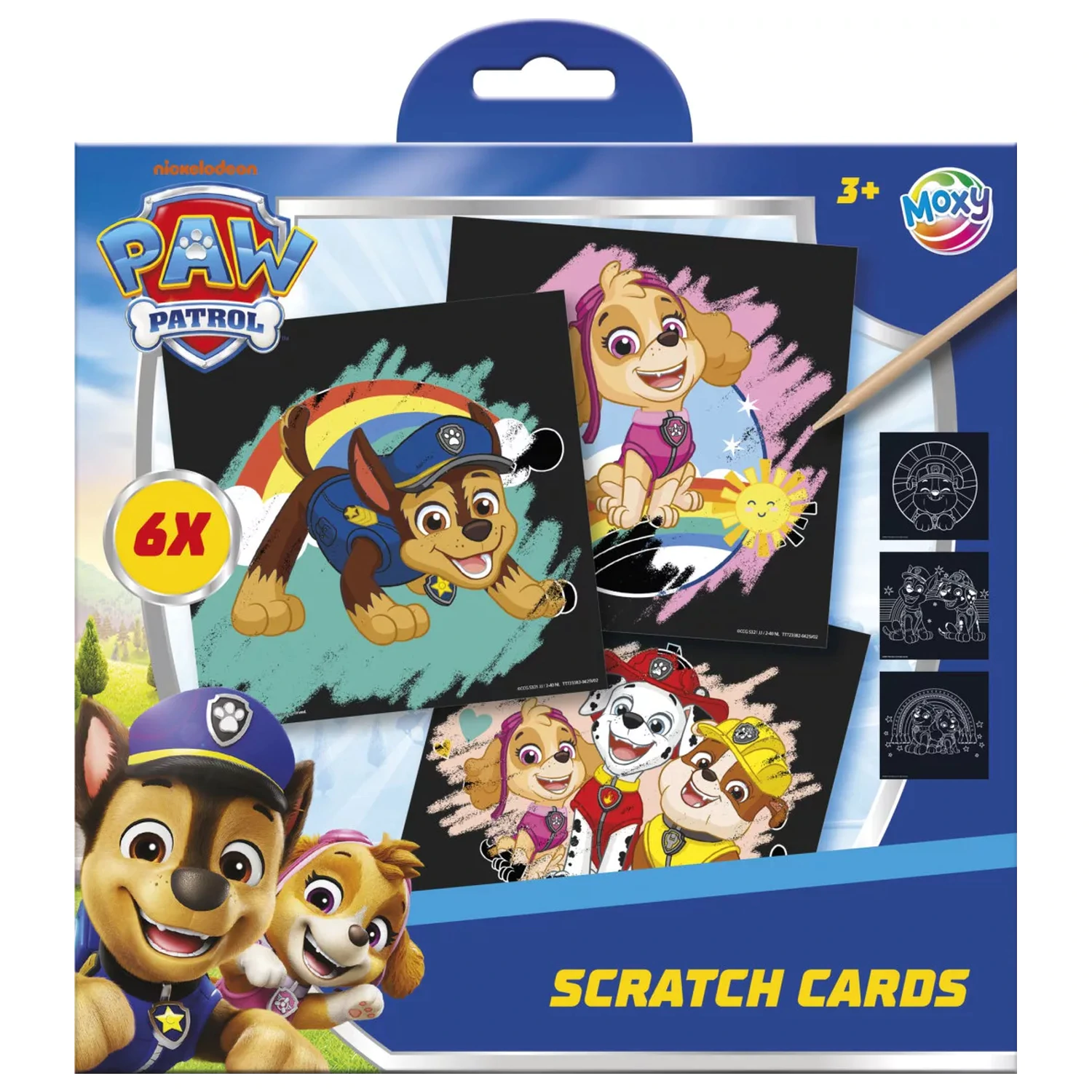 Paw Patrol Team sada na zoškrabávanie s umeleckým motívom produktová fotografia