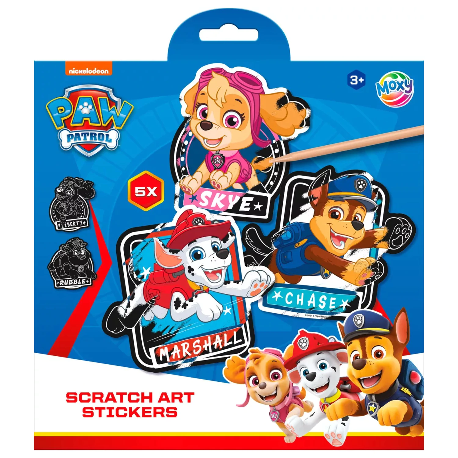 Paw Patrol Team Scratch Art súpravy nálepiek produktová fotografia