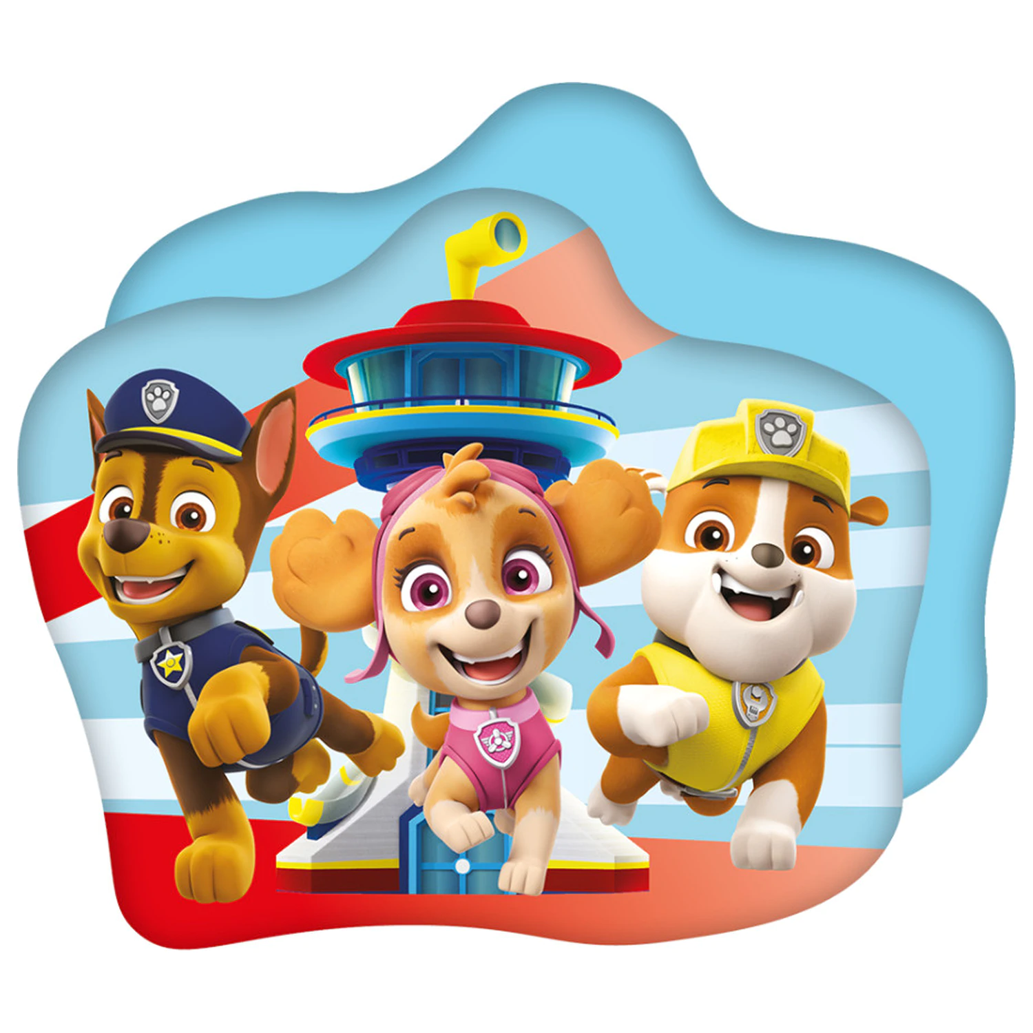 Paw Patrol vankúš v tvare veže, dekoračný vankúš produktová fotografia