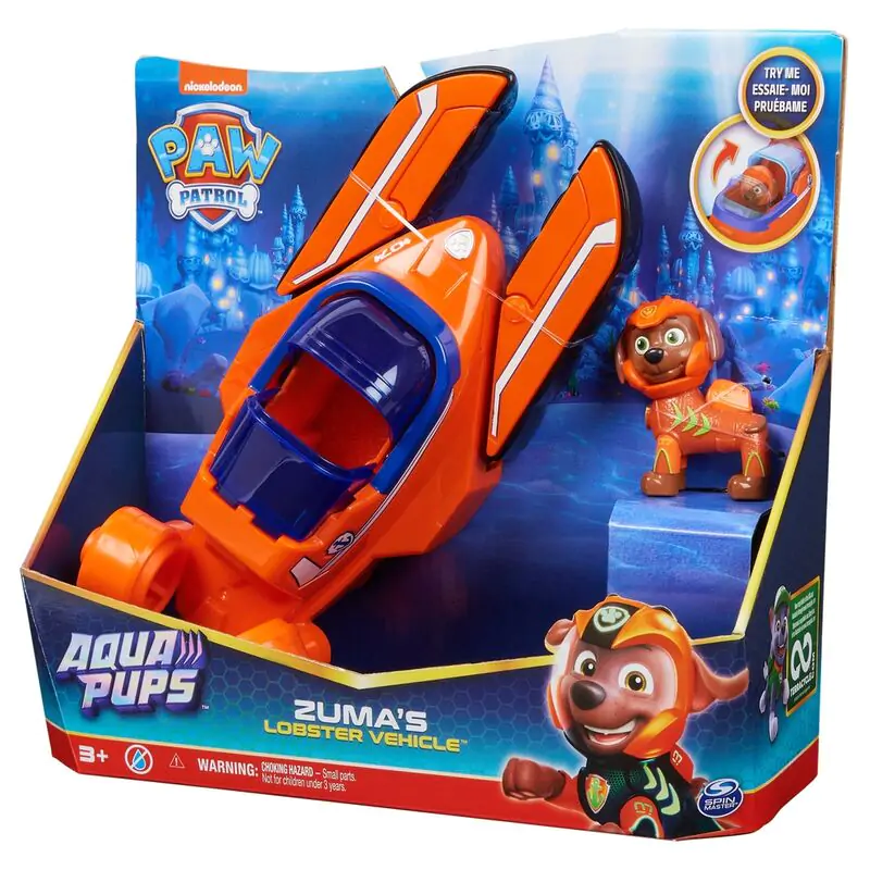 Paw Patrol Zuma Vehicles Aqua Pups balenie figúrok termékfotó