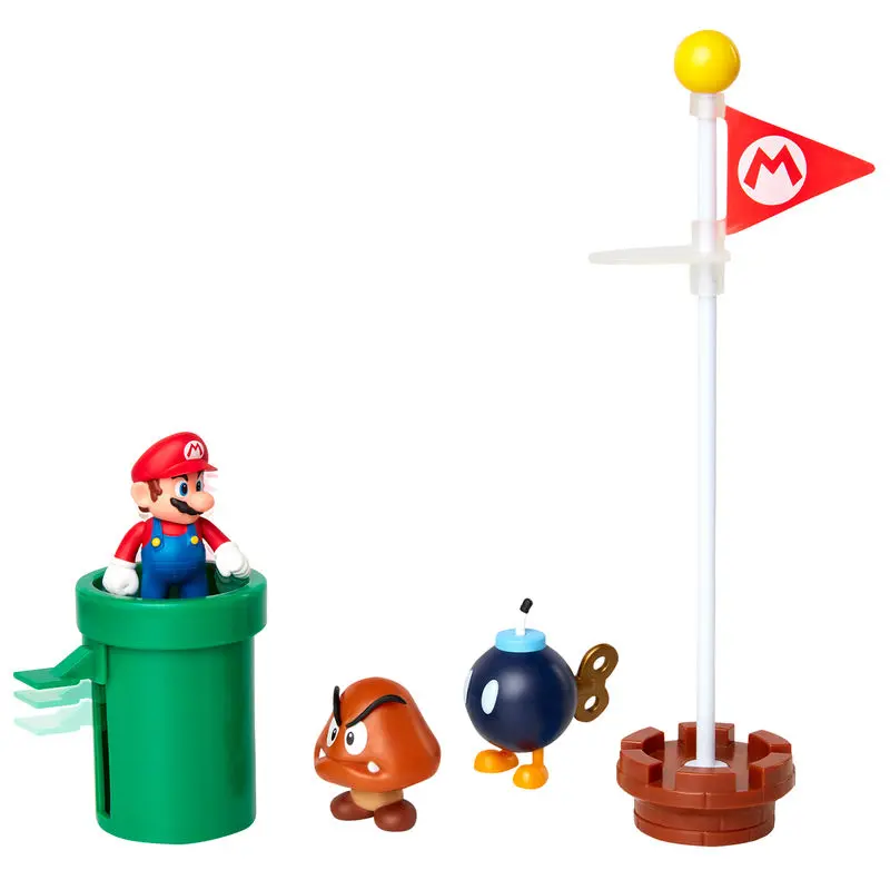 World of Nintendo Super Mario Diorama Set Acorn Plains termékfotó