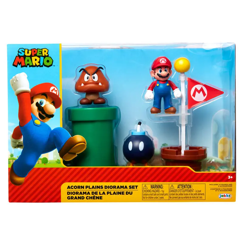 World of Nintendo Super Mario Diorama Set Acorn Plains termékfotó