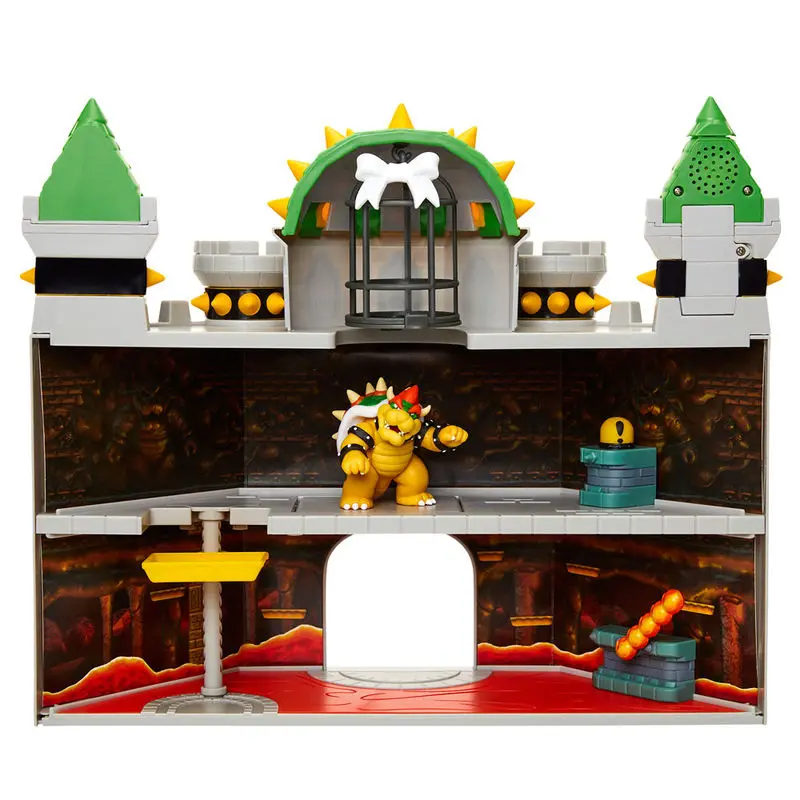 World of Nintendo Super Mario Deluxe Playset Hrad Bowser produktová fotografia