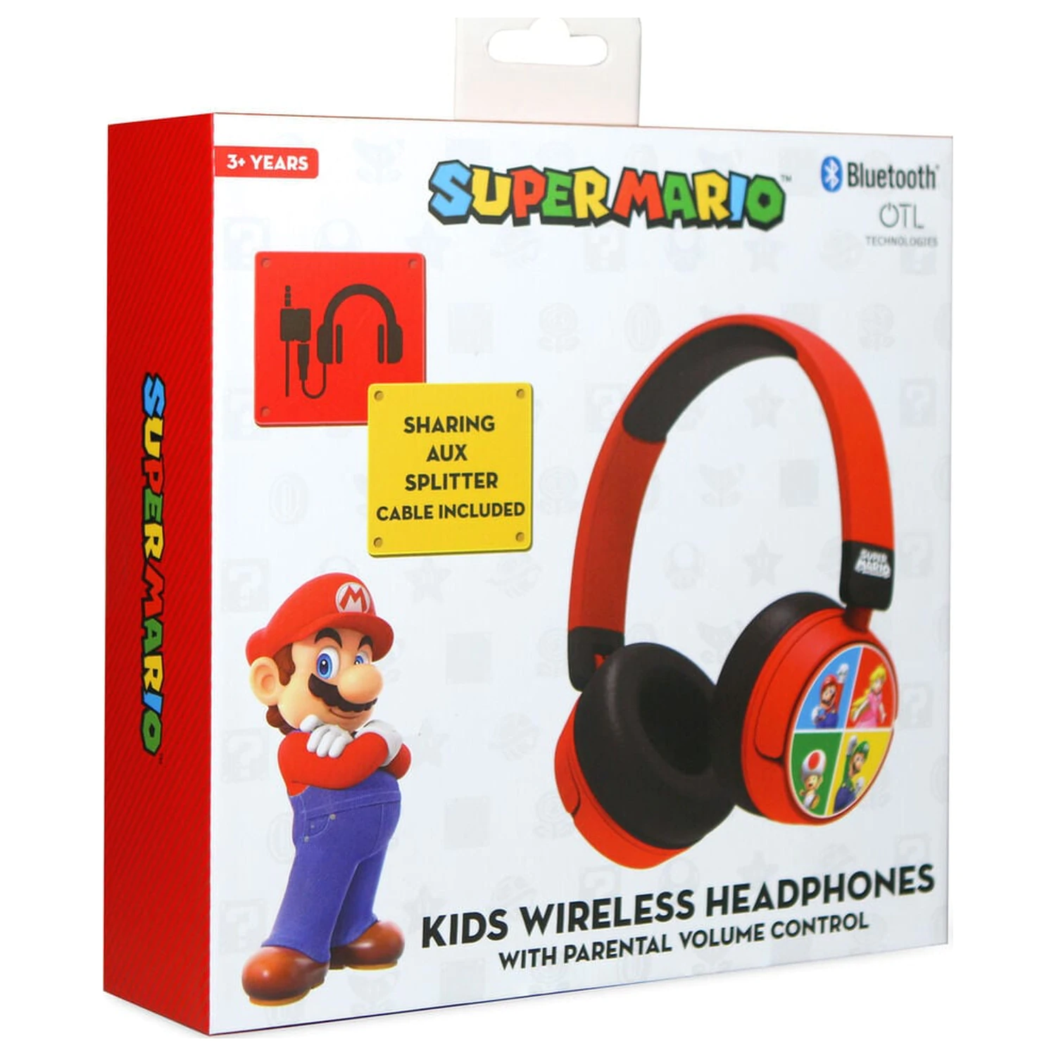 Mario Bros Super Mario a priatelia slúchadlá do uší produktová fotografia