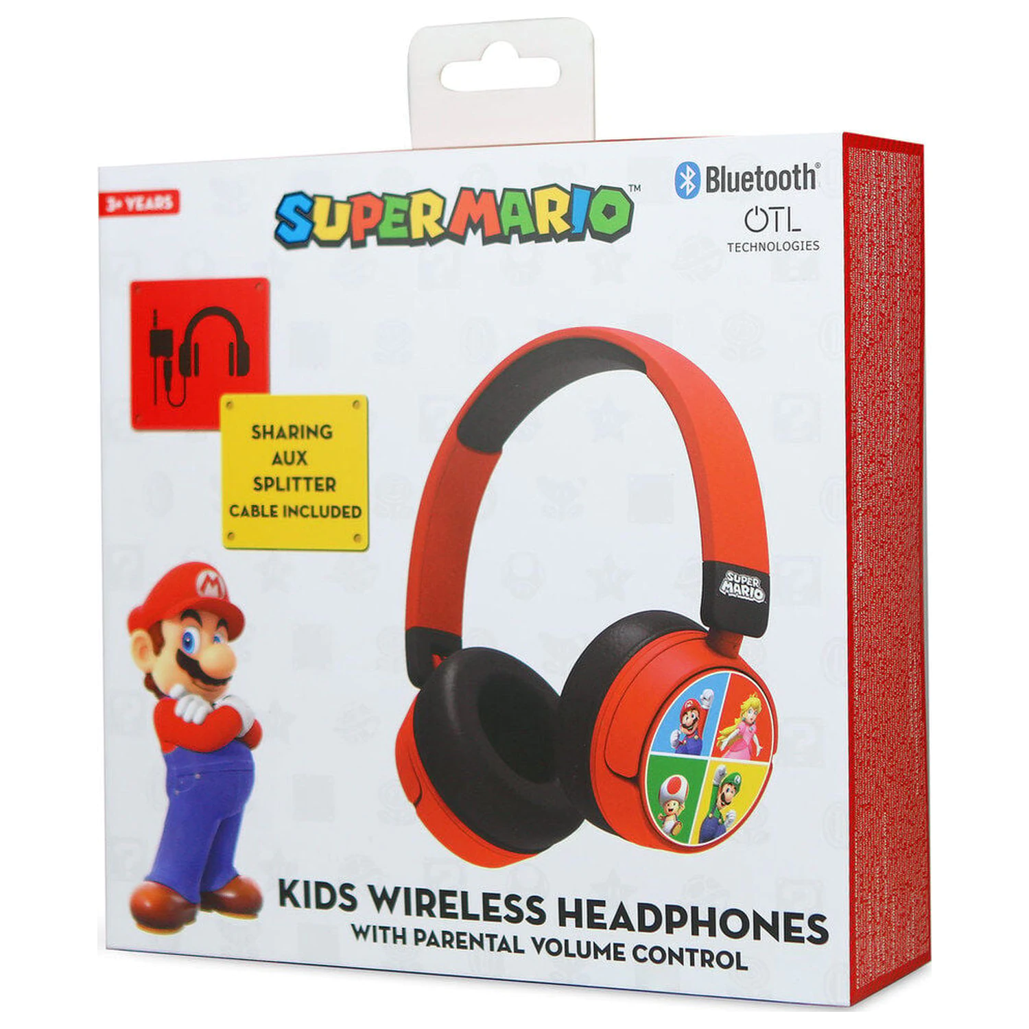Mario Bros Super Mario a priatelia slúchadlá do uší produktová fotografia