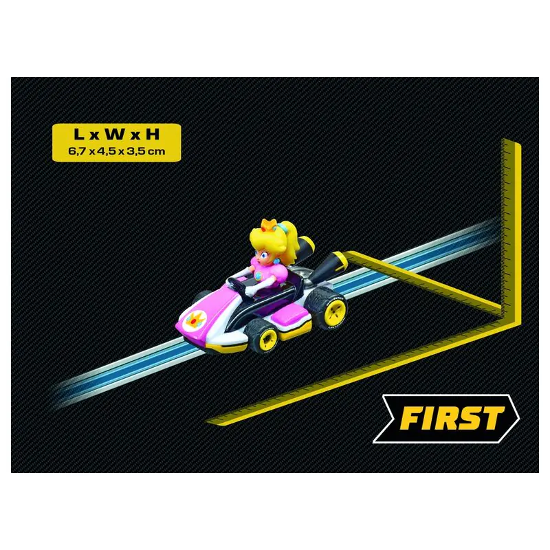 Mario Kart Peach auto produktová fotografia