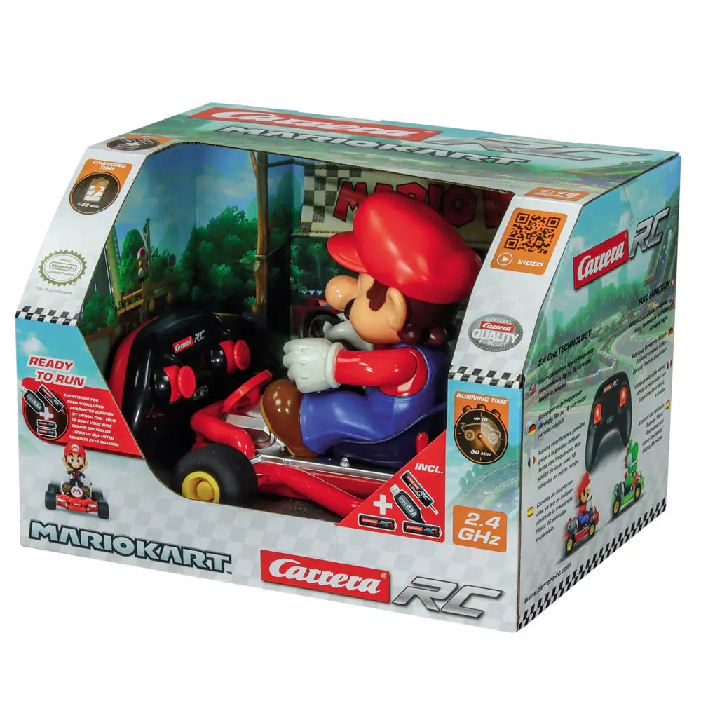 Mario Kart Pipe Kart auto na diaľkové ovládanie produktová fotografia