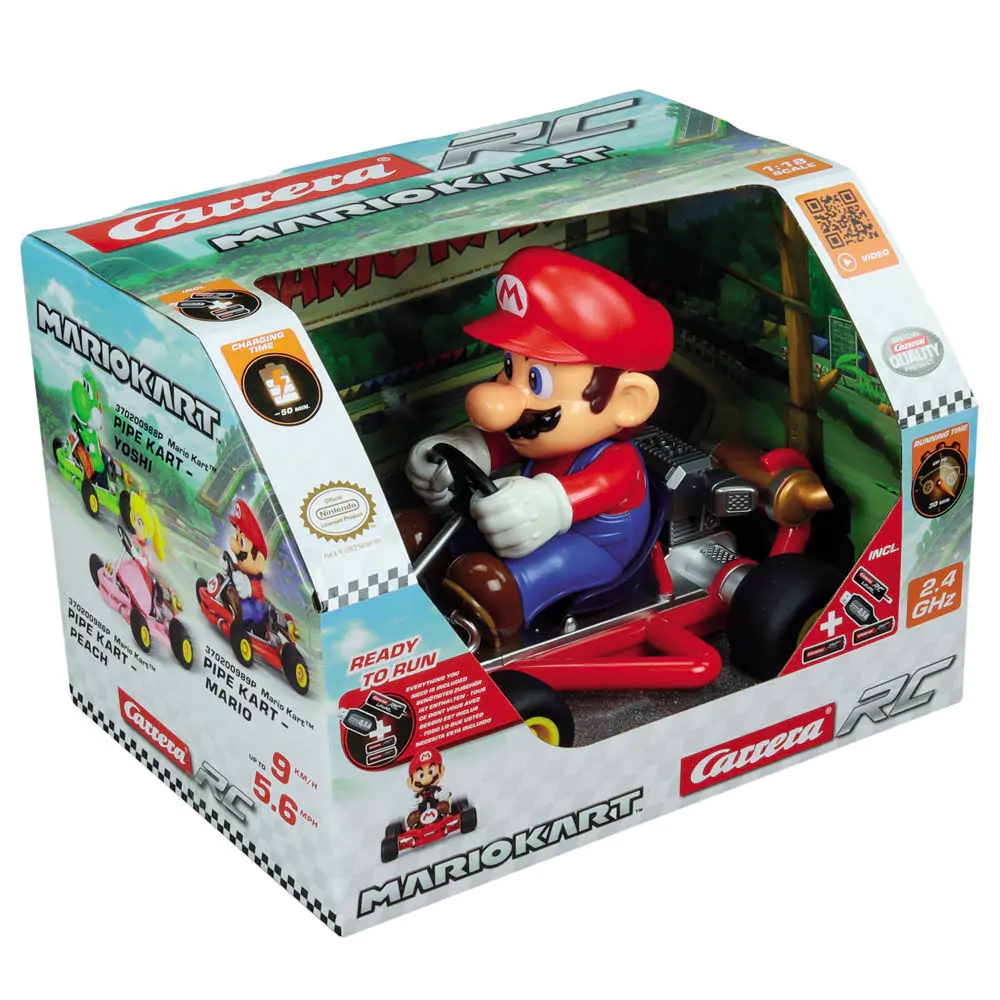 Mario Kart Pipe Kart auto na diaľkové ovládanie produktová fotografia