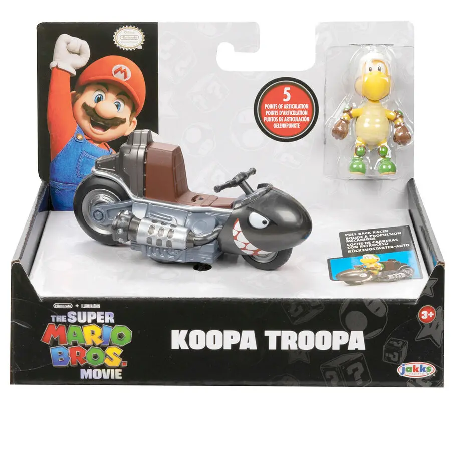 Mario Kart The Movie Koopa Troopa Kart  Kart figúrka 6 cm termékfotó