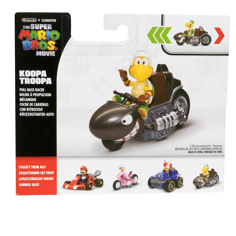 Mario Kart The Movie Koopa Troopa Kart  Kart figúrka 6 cm termékfotó