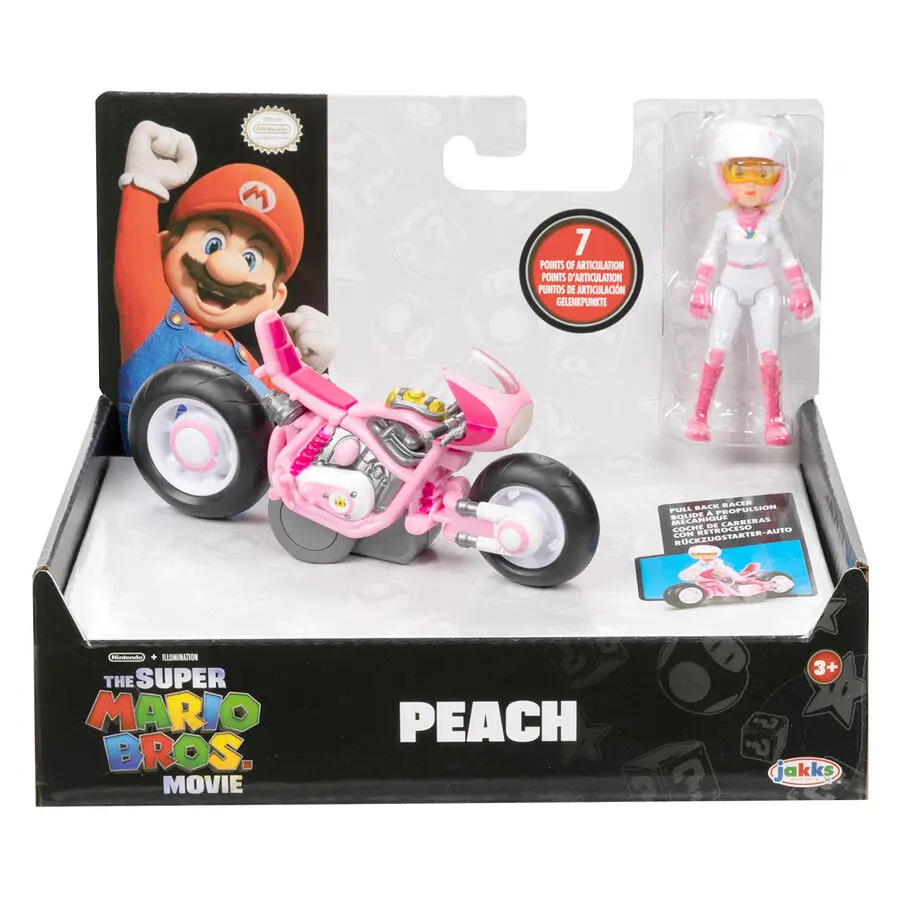 Mario Kart The Movie Peach Kart figúrka 7cm produktová fotografia