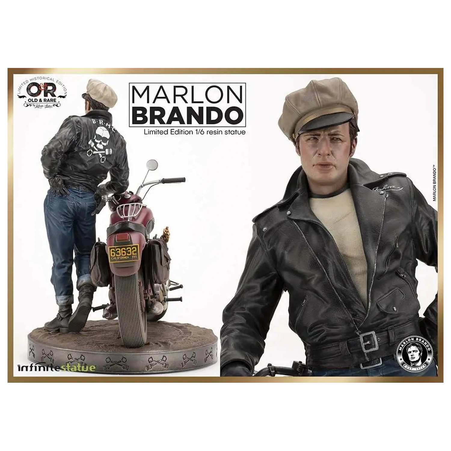 Marlon Brando s Bike Statue Limited Ed. 1/6 30cm produktová fotografia