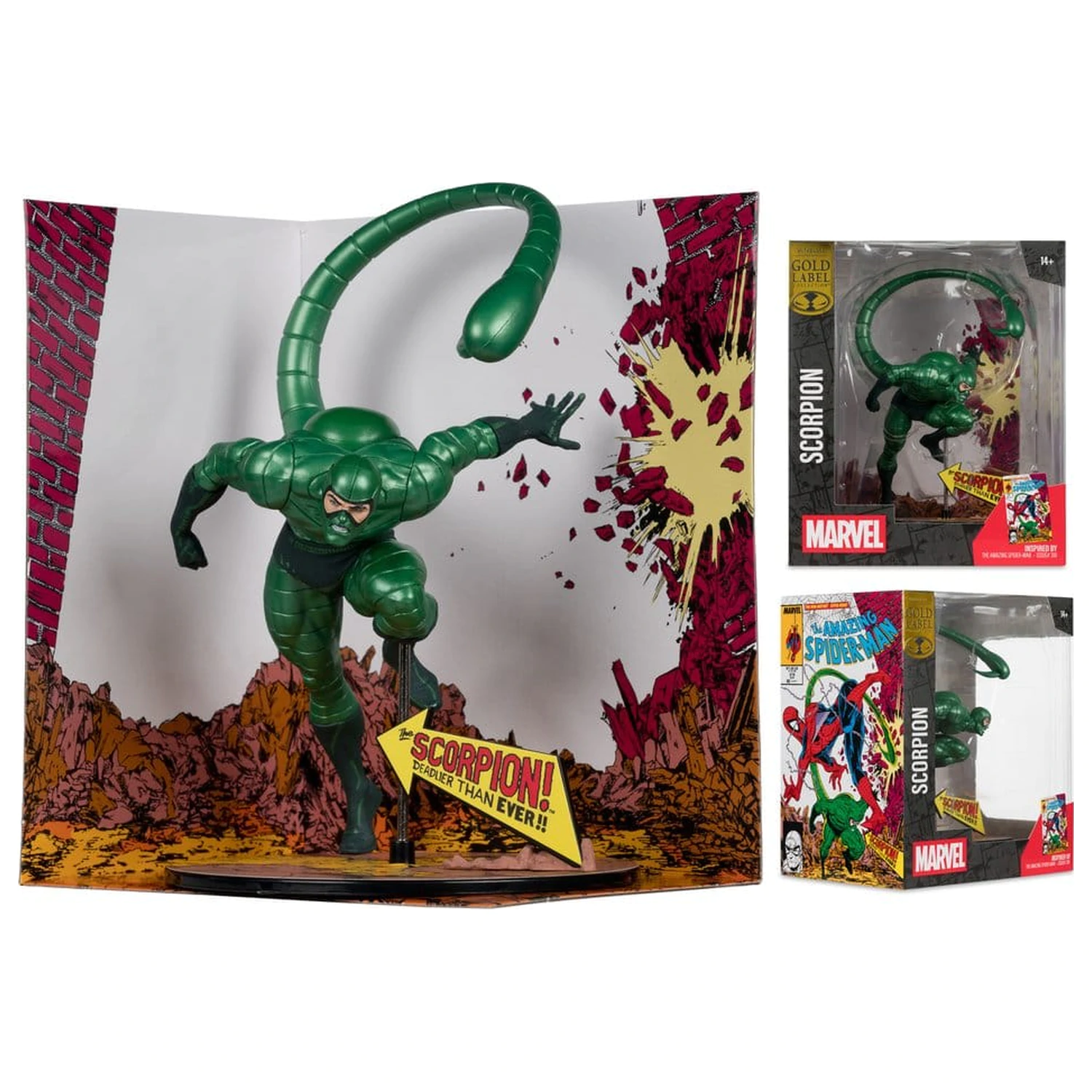 Marvel PVC socha 1/10 Scorpion (Metallic) (The Amazing Spider-Man #318) (Gold Label) 18 cm produktová fotografia