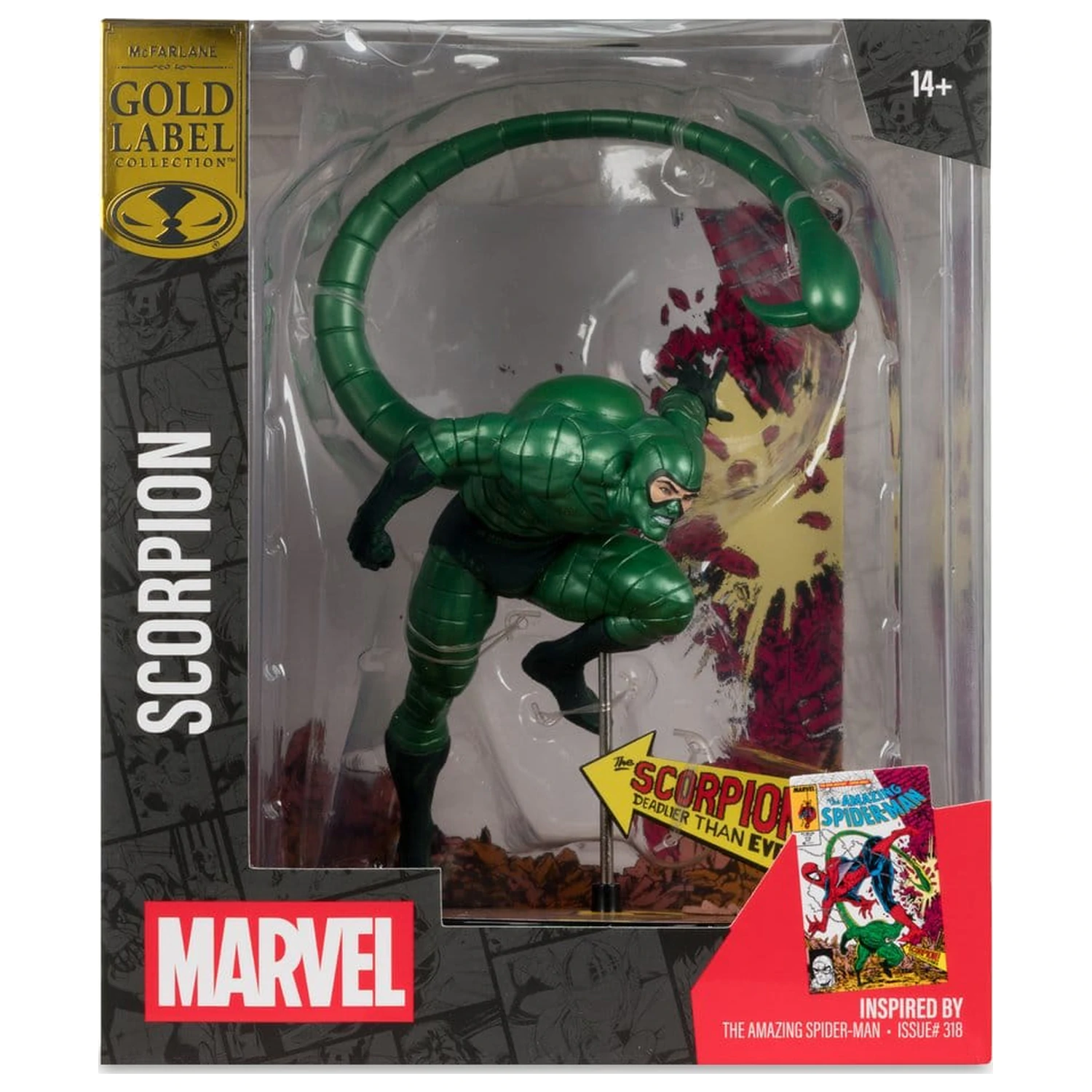 Marvel PVC socha 1/10 Scorpion (Metallic) (The Amazing Spider-Man #318) (Gold Label) 18 cm produktová fotografia