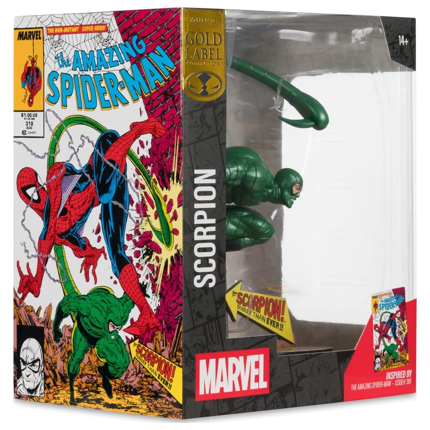 Marvel PVC socha 1/10 Scorpion (Metallic) (The Amazing Spider-Man #318) (Gold Label) 18 cm produktová fotografia