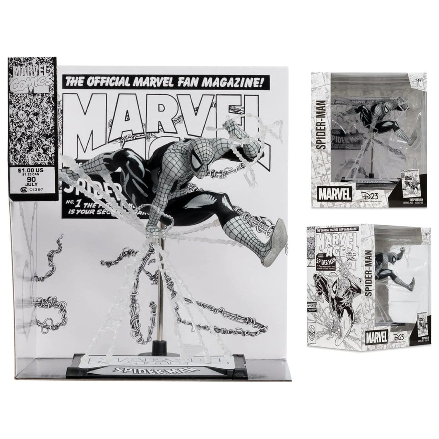 Marvel PVC socha 1/10 Spider-Man (Marvel Age #90) (Line Art) 18 cm produktová fotografia