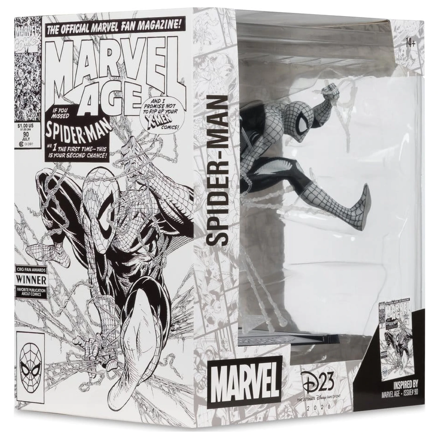Marvel PVC socha 1/10 Spider-Man (Marvel Age #90) (Line Art) 18 cm produktová fotografia
