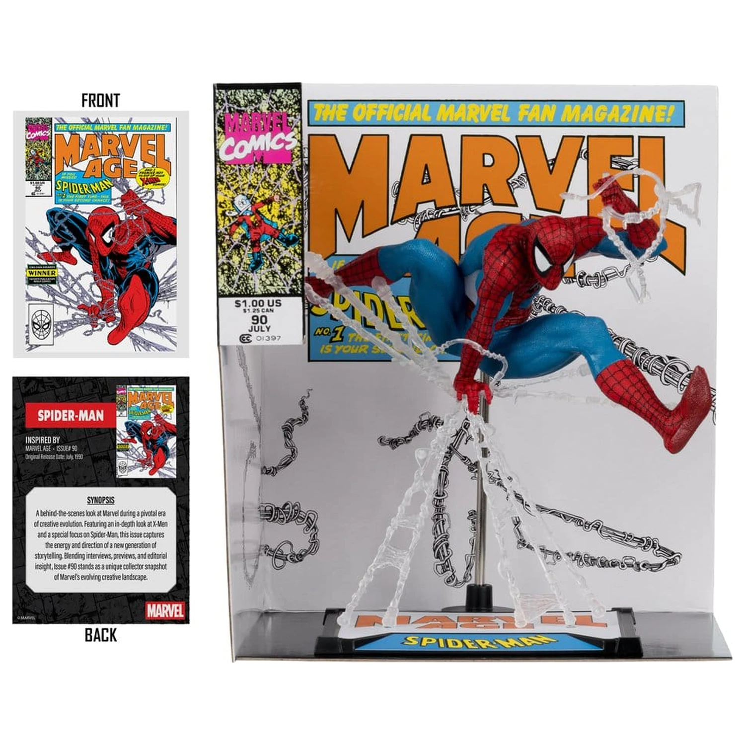 Marvel PVC socha 1/10 Spider-Man (Marvel Age #90) 18 cm produktová fotografia