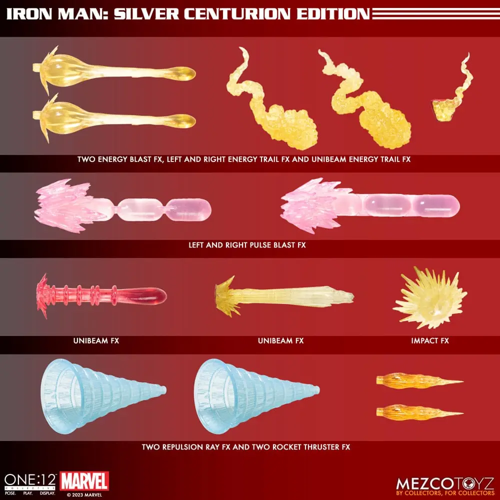 Marvel akčná figúrka 1/12 Iron Man (Silver Centurion Edition) 16 cm termékfotó