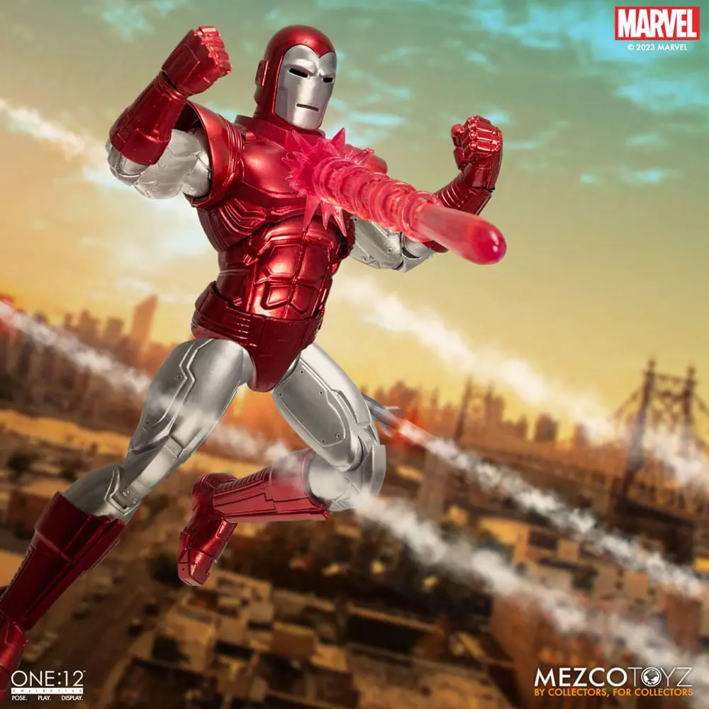 Marvel akčná figúrka 1/12 Iron Man (Silver Centurion Edition) 16 cm termékfotó