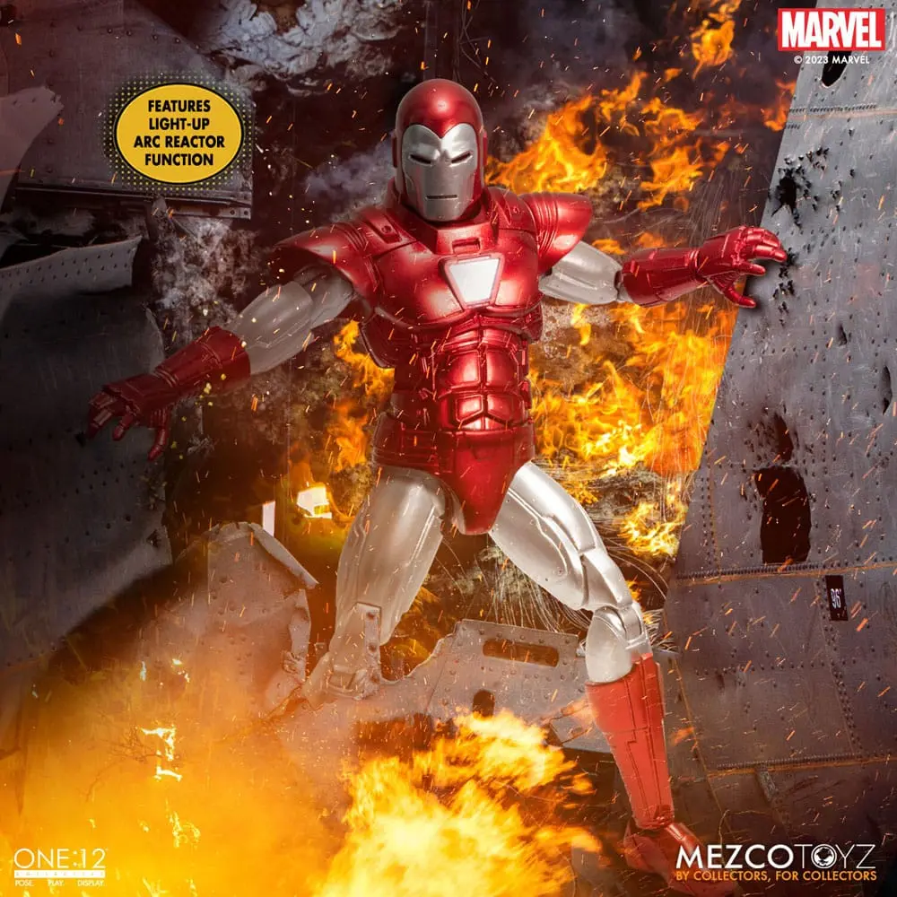 Marvel akčná figúrka 1/12 Iron Man (Silver Centurion Edition) 16 cm termékfotó