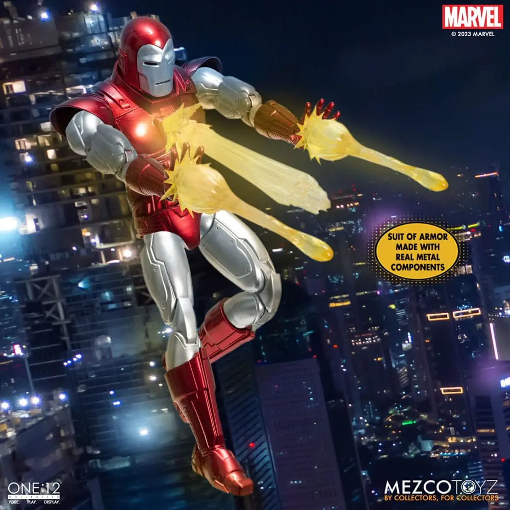 Marvel akčná figúrka 1/12 Iron Man (Silver Centurion Edition) 16 cm termékfotó