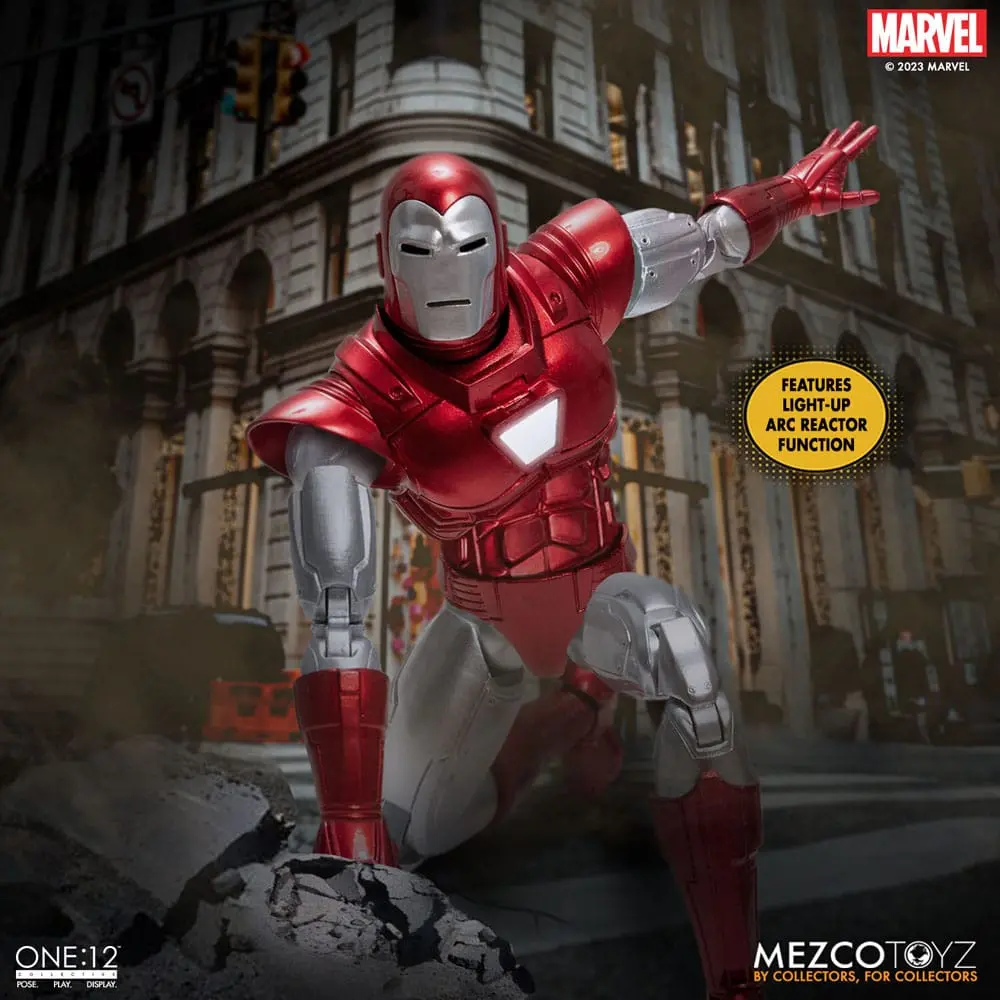 Marvel akčná figúrka 1/12 Iron Man (Silver Centurion Edition) 16 cm termékfotó