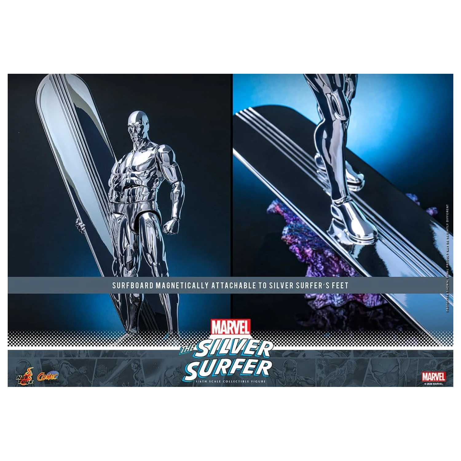 Marvel akčná figúrka 1/6 Silver Surfer 32 cm produktová fotografia