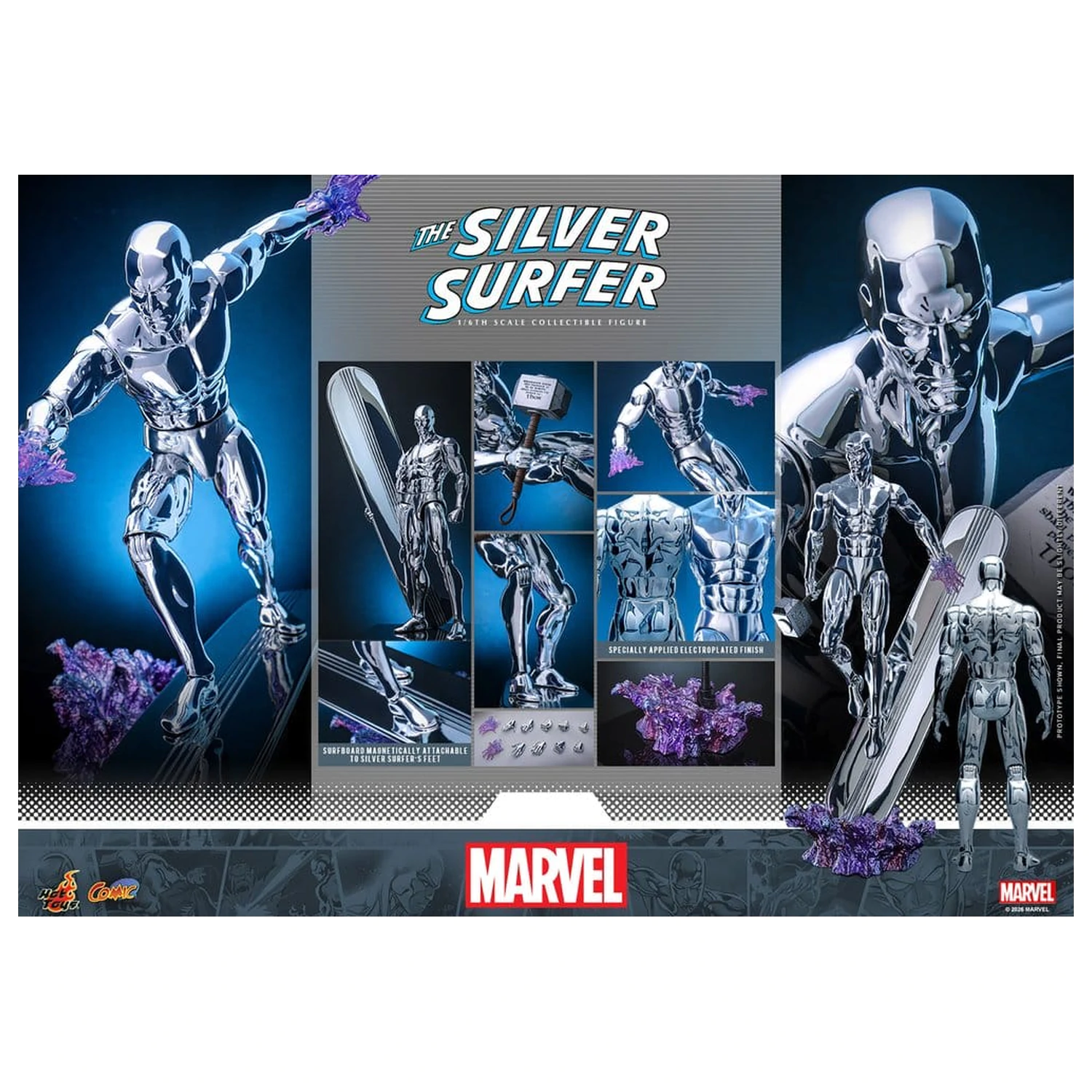 Marvel akčná figúrka 1/6 Silver Surfer 32 cm produktová fotografia