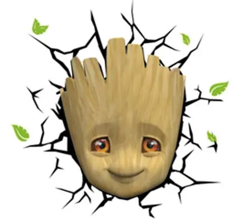 Marvel 3D LED Light Baby Groot Face 3D figúrka termékfotó