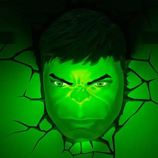 Marvel 3D LED svietidlo Hulk Face 3D termékfotó