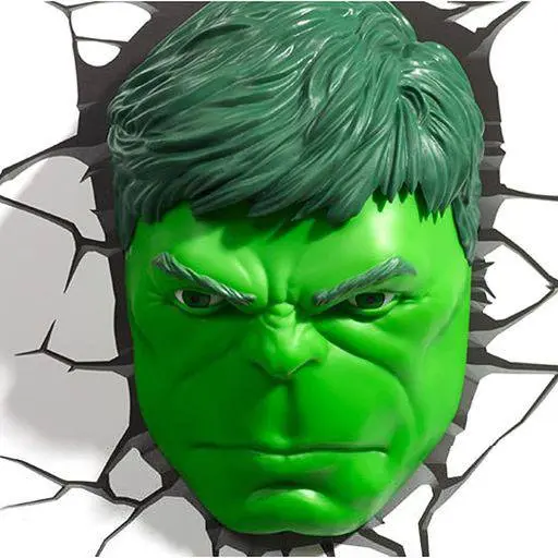 Marvel 3D LED svietidlo Hulk Face 3D termékfotó