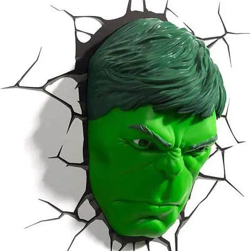 Marvel 3D LED svietidlo Hulk Face 3D termékfotó