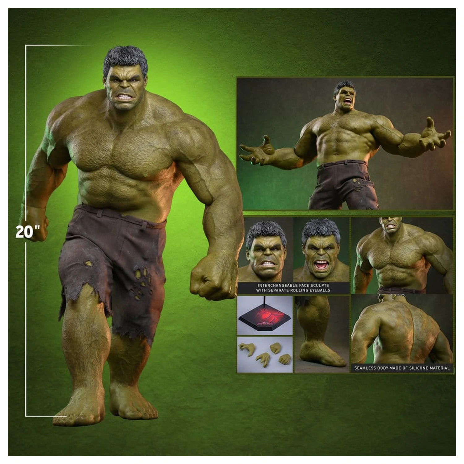 Marvel akčná figúrka 1/6 Hulk 51 cm produktová fotografia