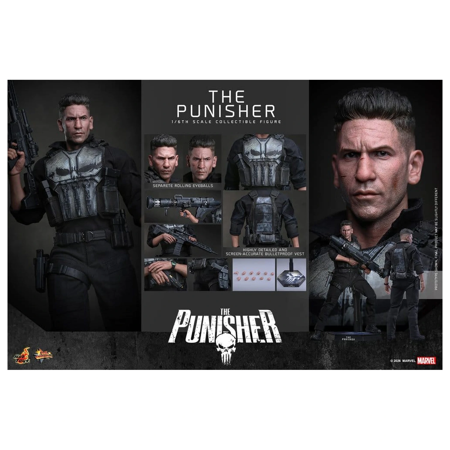 Marvel akčná figúrka 1/6 The Punisher 31 cm produktová fotografia