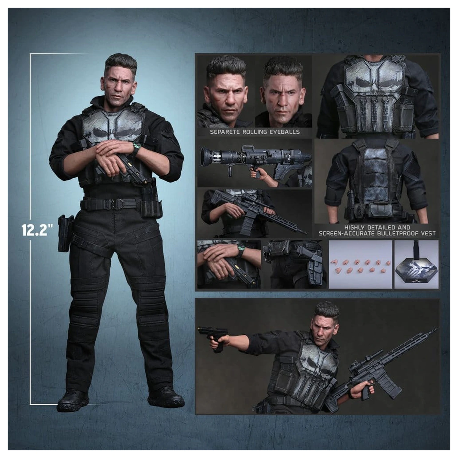 Marvel akčná figúrka 1/6 The Punisher 31 cm produktová fotografia