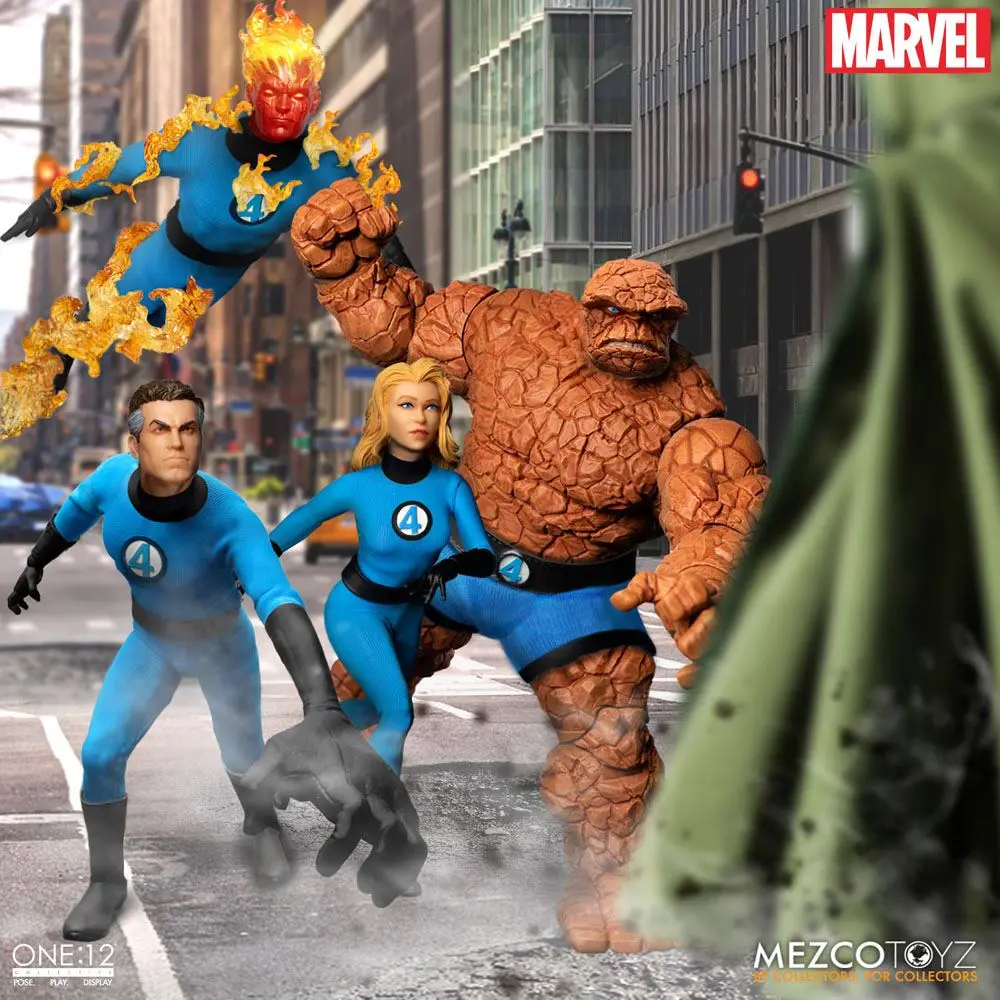 Marvel Akčné Figúrky 1/12 Fantastic Four Deluxe Steel Box Set 16 cm produktová fotografia