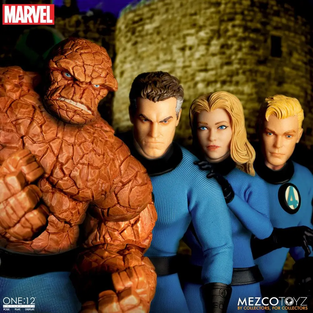 Marvel Akčné Figúrky 1/12 Fantastic Four Deluxe Steel Box Set 16 cm produktová fotografia