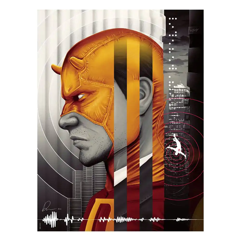 Marvel Art Print Daredevil: The Man Without Fear (Yellow Variant) 46 x 61 cm - nezarámovaný produktová fotografia